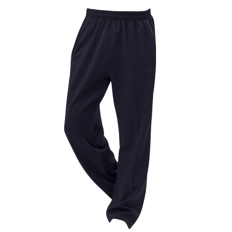 鲁美运动裤男南韩丝直筒春秋季长裤跑步休闲裤宽松夏薄款三道杠