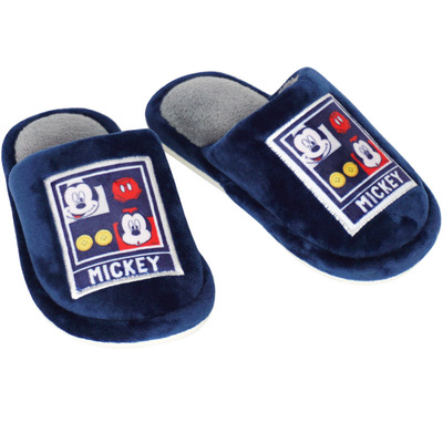 冬季防滑儿童棉拖鞋男中大童