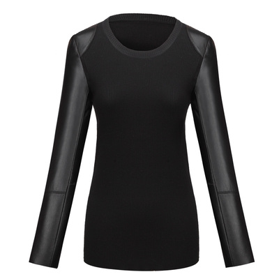 绵羊皮羽绒棉低圆领加厚打底衫