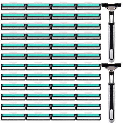 双层刀片手动刮胡刀头