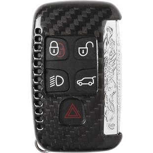 捷豹路虎钥匙壳真碳纤维改装发现神行揽胜运动版极光XFL钥匙包套