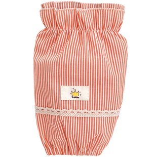 纯棉条纹布韩版可爱护袖套女 短长款秋冬季成人学生工作防污套袖