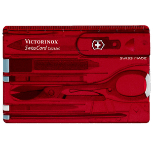 瑞士军刀 正品瑞士刀 正品维氏0.7100.T红色 瑞士卡 瑞士卡片刀