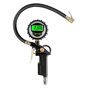 胎压表气压表高精度带充气头汽车用加气打气轮胎压力表数显监测器