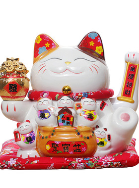 招财猫家居客厅开业收银台存钱罐