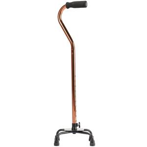 鱼跃四脚手杖YU850老年人拐杖防滑伸缩 铝合金四角拐杖轮椅助行器