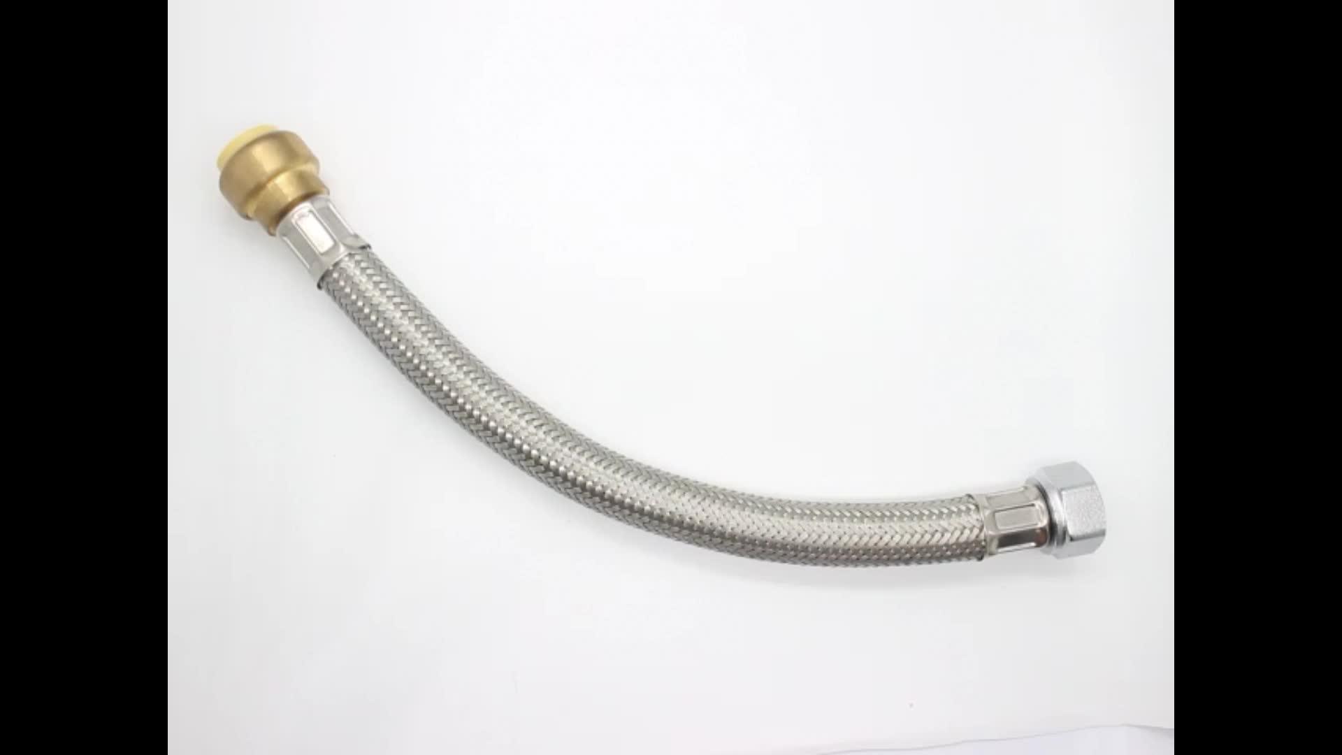 Greengutentop Gt6101 Brass Nut Stainless Steel Flexible Water Heater