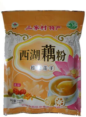 杭州三家村特产禾莲西湖藕粉袋装