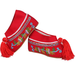 古装鞋女子内增高绣花鞋小旦鞋古代高跟戏曲鞋越剧花旦鞋6