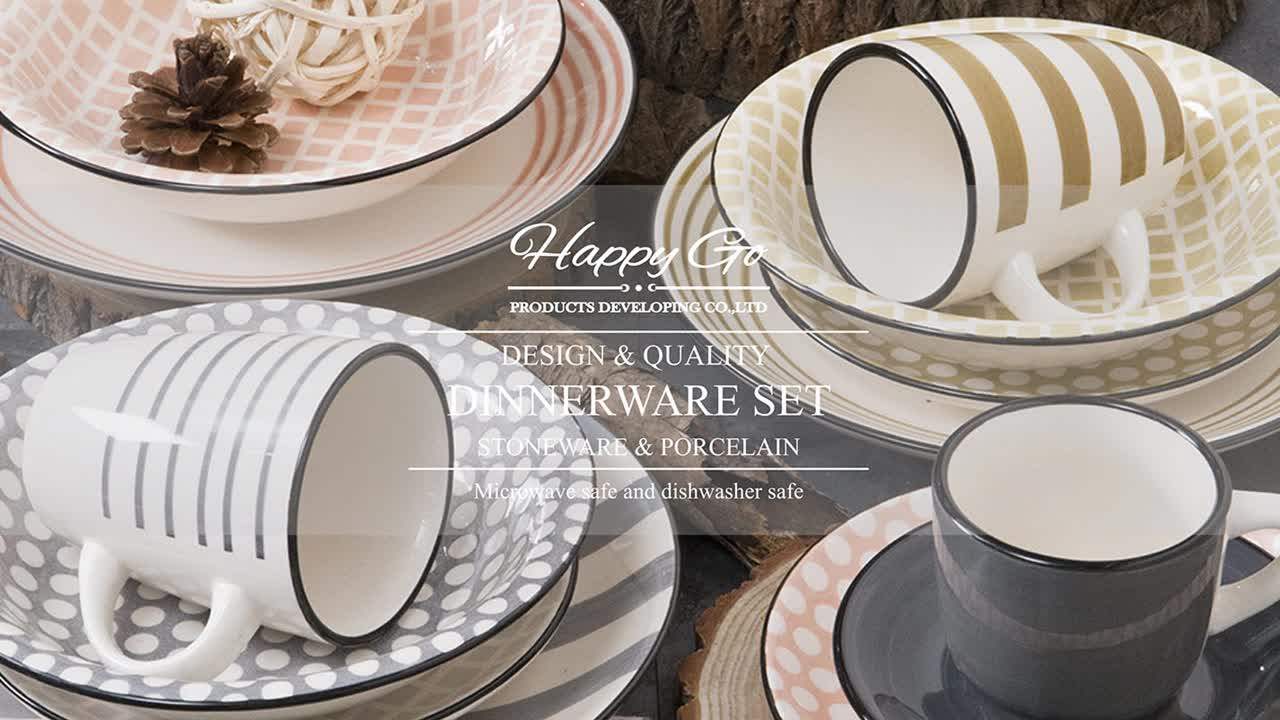 Wholesale 2019 Latest Dinner Sets With Popular Design Chinaware 20pcs