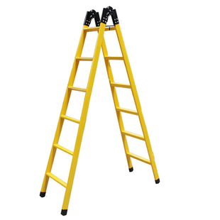 步步高梯子家用折叠梯加厚伸缩人字梯铁工程梯3米单梯阁楼梯关节