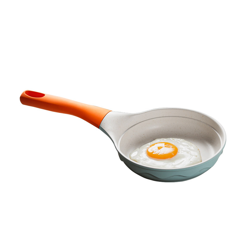 班尼太太宝宝辅食锅迷你麦饭石16cm