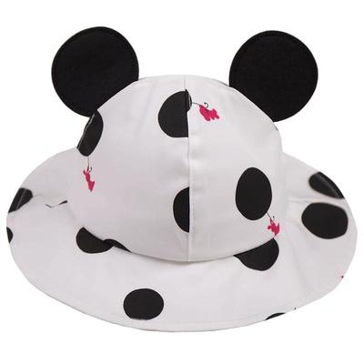 婴幼儿纯棉宽檐系带防晒遮阳帽