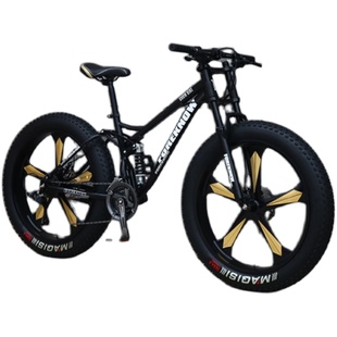 锋狐变速越野沙滩雪地车成人超宽大轮胎山地自行车男女单车学生