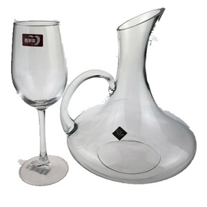 红酒醒酒器套装家用欧式无铅透明带把加厚款分酒器中高端红酒杯