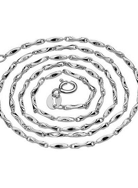 女士百搭纯银元宝扭片链特价