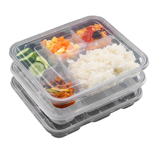 1000ml一次性餐盒四格五格多格三格餐盘打包盒外卖便当饭盒快餐盒