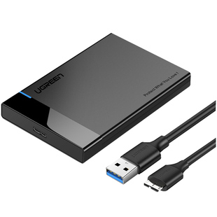 绿联移动硬盘盒2.5/3.5寸笔记本电脑固态sata转usb外接硬盘读取器