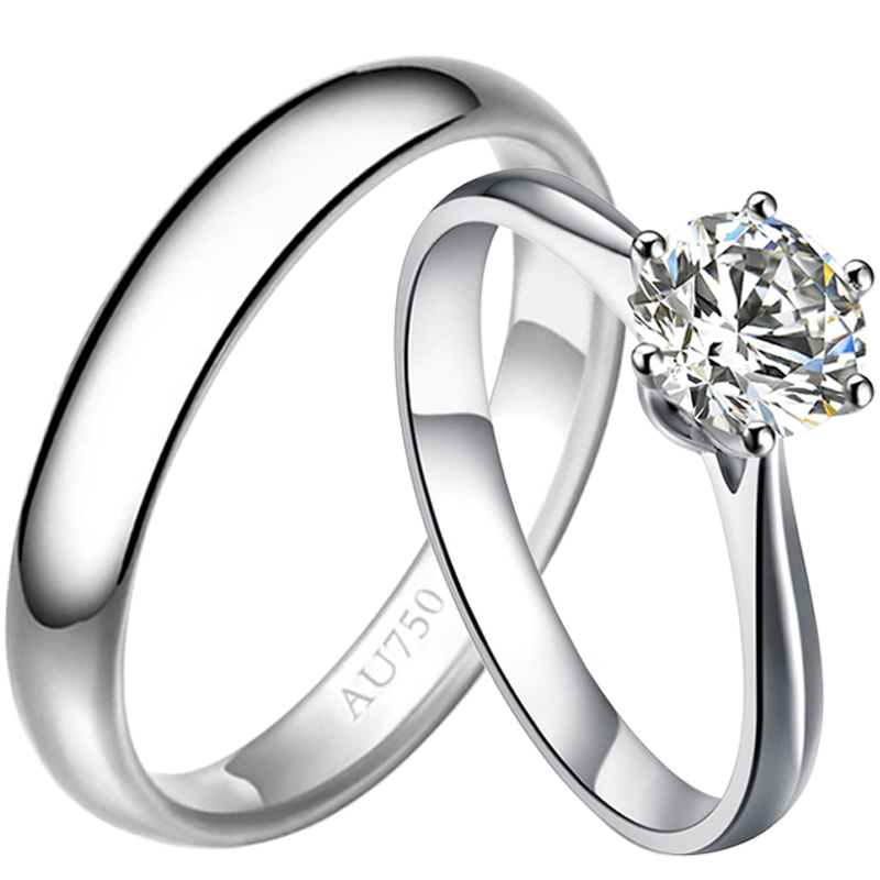 白金订婚结婚情侣正品一对男女对戒选购有诀窍,70%的人不知道