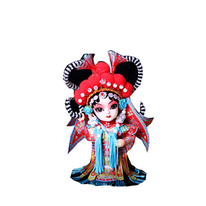 包邮出国送老外礼品中国风特色京剧脸谱人物娃娃玩偶人偶装饰摆件