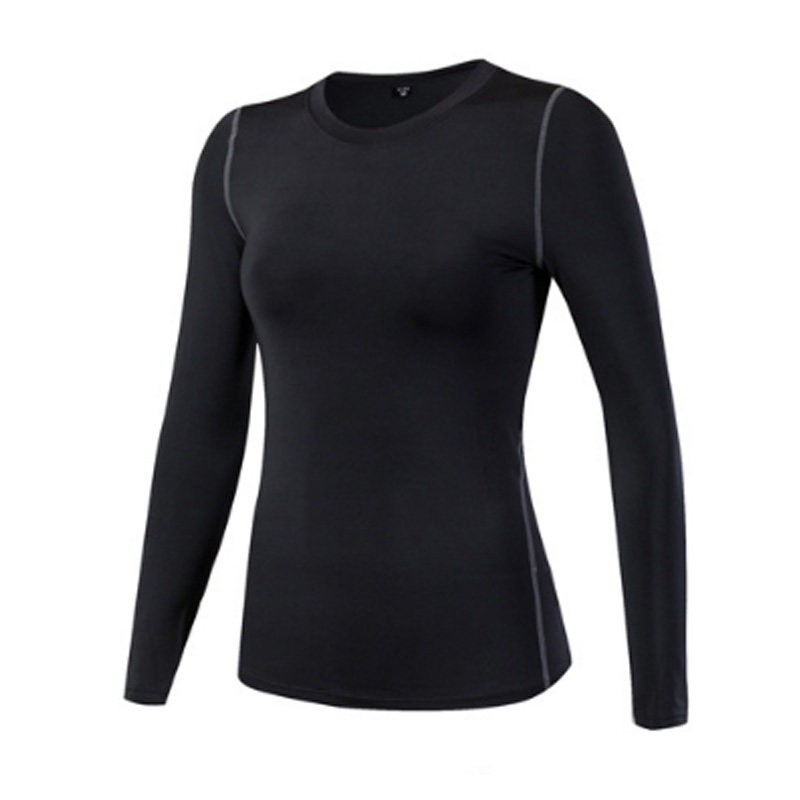 私人教练工作服运动紧身衣pro修身健身私教服训练速干女长袖袖T恤