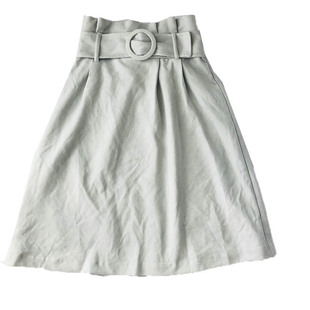 出口日单原D外贸尾货秋冬款百搭松紧半身裙自带腰带高腰仿鹿皮绒