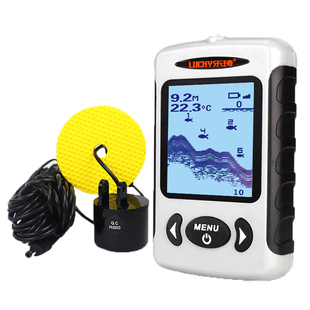 乐琦筏钓探鱼器 有线声纳水下鱼群探测器超声波渔具筏船海钓神器