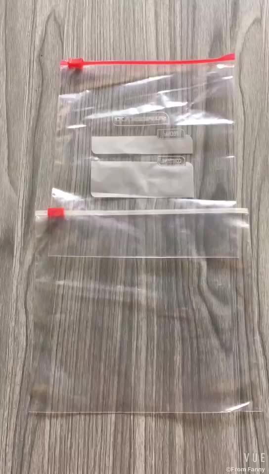 Plastic Zippered Envelope Ziplock Waterproof Pp Bags Seamless Slider