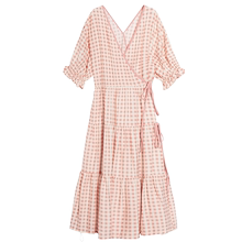 衣品天成格子女2020新款夏连衣裙1