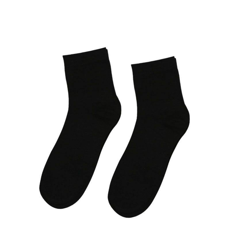 学生防嗅白色校服黑灰加厚袜子