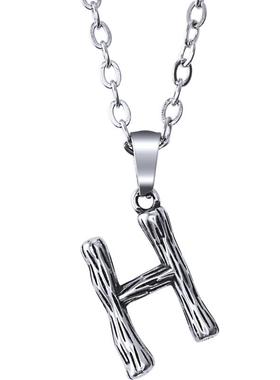 钛钢英文字母项链男士女ins朋克