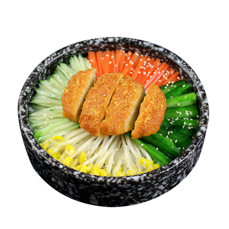 仿真食品食物模型里脊肉石锅拌饭砂锅煲仔饭韩国烤肉拌饭食物模型