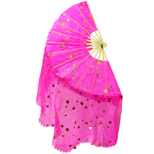 东北扭秧歌广场扇子舞蹈扇子大亮片加长新款跳舞蹈扇表演扇子舞扇