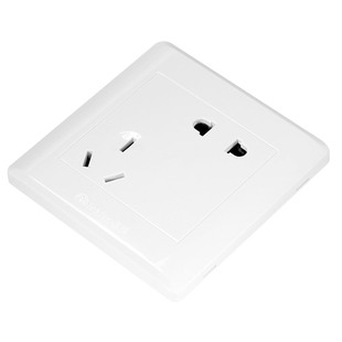 飞雕正斜五孔错位五孔10A面板家用空调插座16A大功率热水器暗明装