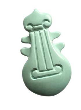 觅知音送女友送闺密蓝松石精雕琵琶琴吊坠马头琴男女款伴手礼