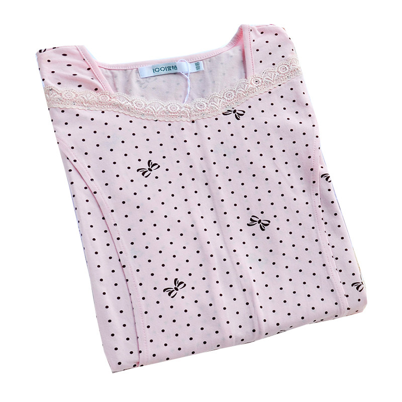 宜栖秋冬纯棉喂奶哺乳产后月子服怀孕期保暖内衣孕妇秋衣秋裤套装