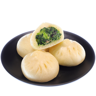 真味兴素包子青菜香菇速冻素食素馅包营养早餐家庭专用30g*24个顺