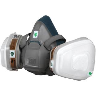 正品3M 6502硅胶防毒半面具 劳保防护半面罩配合6000系列滤毒盒