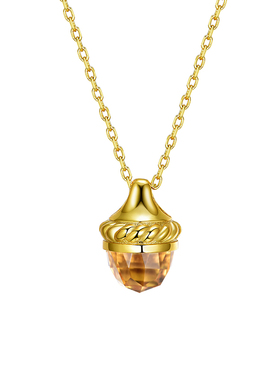 吊坠纯银招财珠宝首饰天然黄水晶