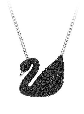采用水晶韩版短款礼物黑天鹅项链