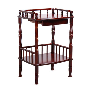 麻将机茶几麻将桌棋牌室实木方形茶水架沙发边几角几收纳柜置物架