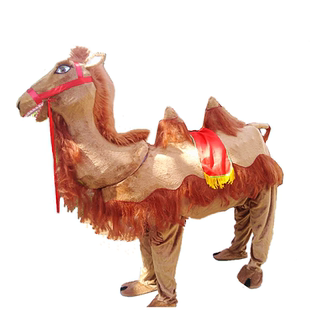 成人仿真双人穿舞骆驼人偶表演出驼铃动物造型服装道具全套装包邮