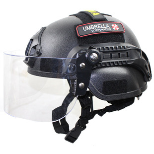 mich2000战术行动版头盔 巡逻版 CS防护头盔 防风防暴面罩 防打脸