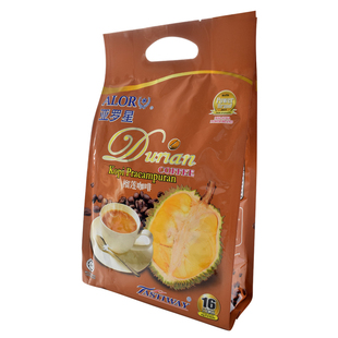 ALOR亚罗星马来西亚白咖啡进口速溶三合一咖啡粉榴莲咖啡25gx16条
