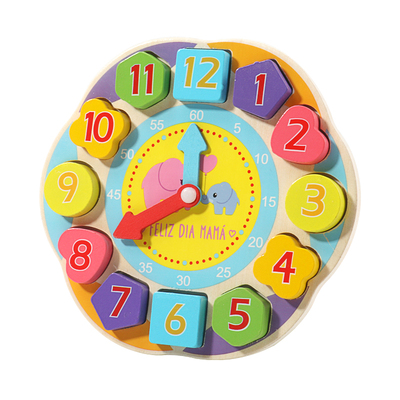益智早教卡通数字时钟认知玩具
