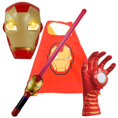 钢铁侠声光宝剑手套小孩盾牌玩具