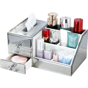 KP轻奢桌面多功能高档纸巾盒家用抽纸盒客厅创意茶几遥控器收纳盒