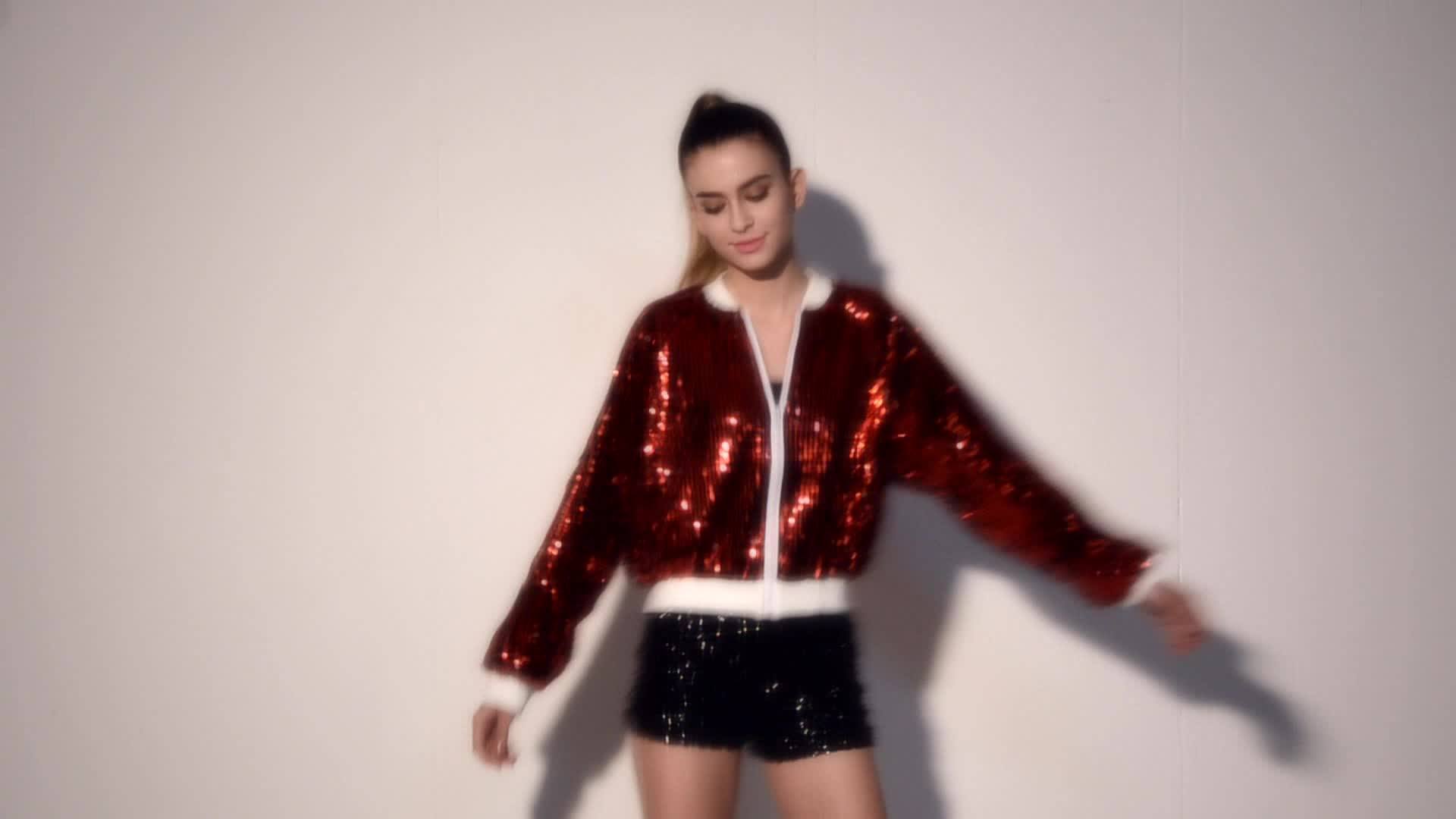 Hip Hop Dance Costumes Girls Dance Wear Sequin Jacket Buy Hip Hop Dance Costumes,Girls Dance