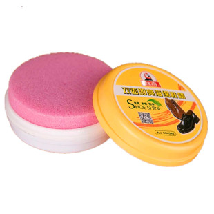 正品标奇双面鞋蜡 皮鞋保养即亮鞋油无色皮革皮具上光海绵鞋擦