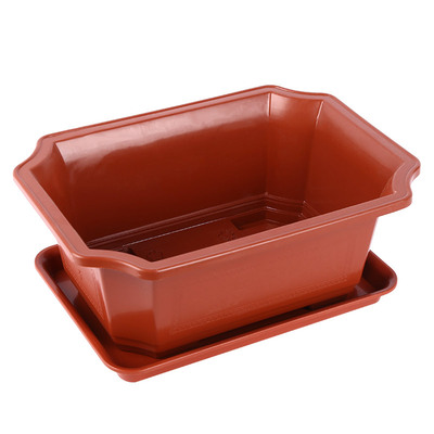 长方盆塑料盆景花盆复古绿植花卉